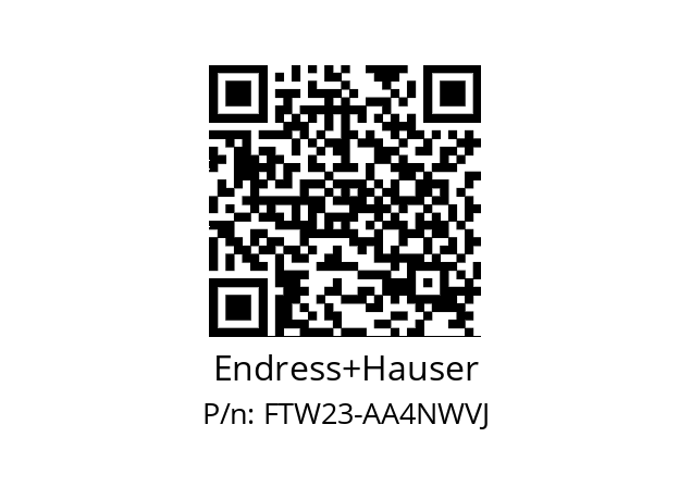   Endress+Hauser FTW23-AA4NWVJ