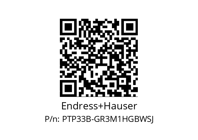   Endress+Hauser PTP33B-GR3M1HGBWSJ