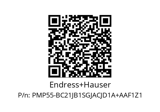   Endress+Hauser PMP55-BC21JB1SGJACJD1A+AAF1Z1