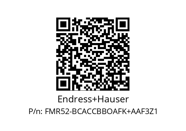   Endress+Hauser FMR52-BCACCBBOAFK+AAF3Z1