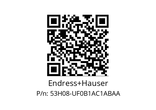   Endress+Hauser 53H08-UF0B1AC1ABAA