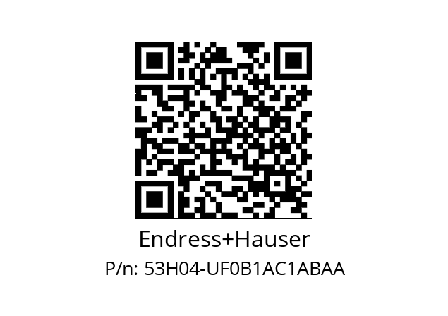   Endress+Hauser 53H04-UF0B1AC1ABAA