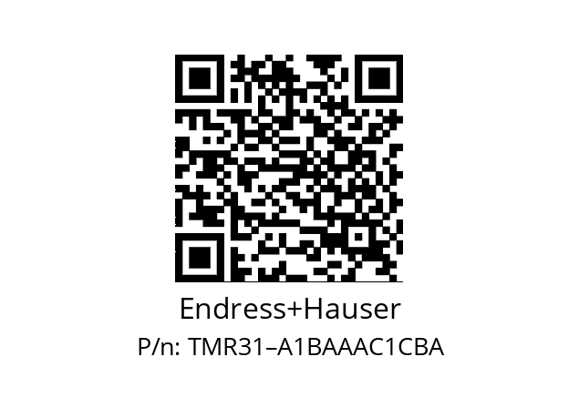   Endress+Hauser TMR31–A1BAAAC1CBA