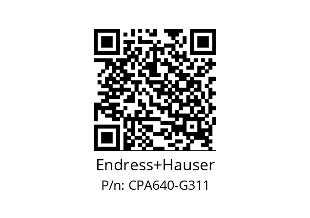   Endress+Hauser CPA640-G311