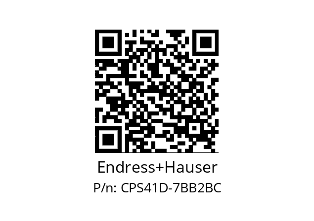   Endress+Hauser CPS41D-7BB2BC