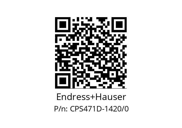   Endress+Hauser CPS471D-1420/0