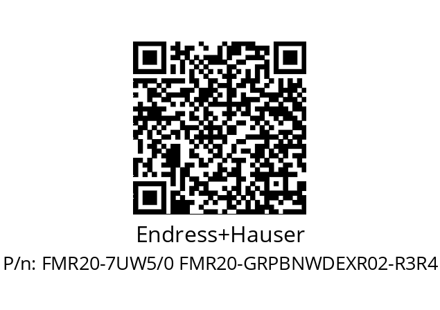   Endress+Hauser FMR20-7UW5/0 FMR20-GRPBNWDEXR02-R3R4