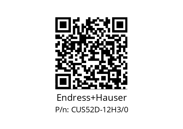   Endress+Hauser CUS52D-12H3/0