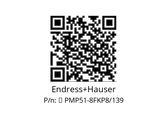   Endress+Hauser 	 PMP51-8FKP8/139