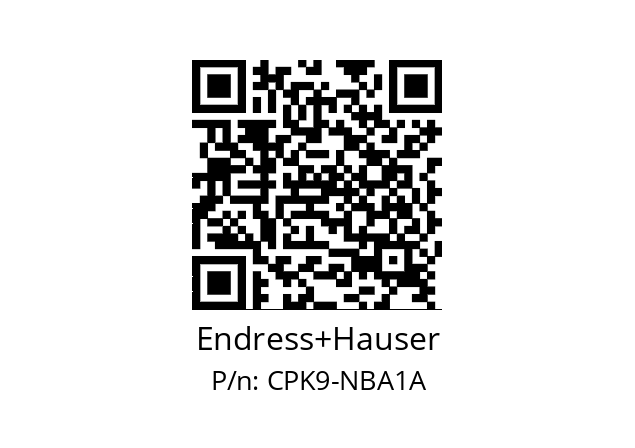   Endress+Hauser CPK9-NBA1A