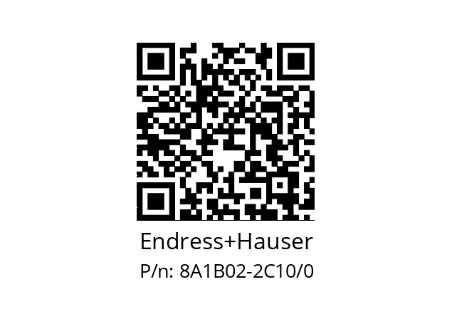   Endress+Hauser 8A1B02-2C10/0