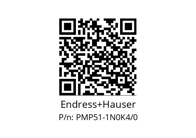   Endress+Hauser PMP51-1N0K4/0