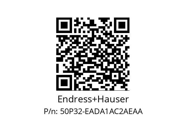   Endress+Hauser 50P32-EADA1AC2AEAA