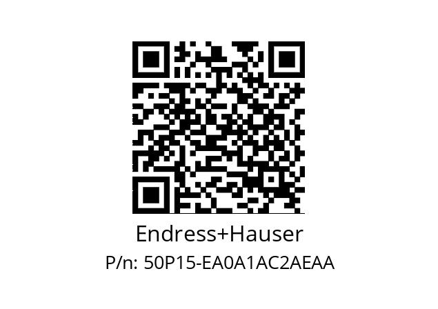   Endress+Hauser 50P15-EA0A1AC2AEAA