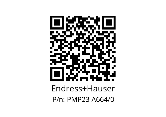   Endress+Hauser PMP23-A664/0