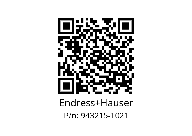   Endress+Hauser 943215-1021