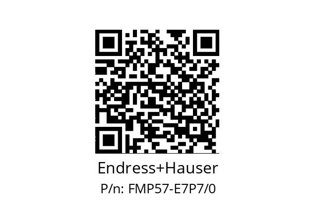   Endress+Hauser FMP57-E7P7/0