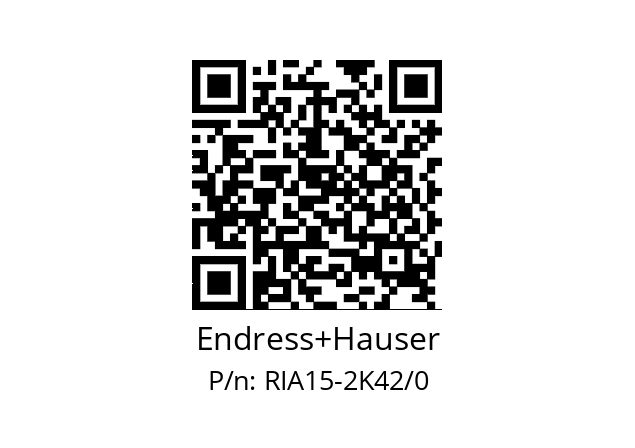   Endress+Hauser RIA15-2K42/0