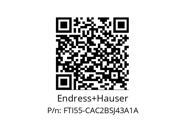   Endress+Hauser FTI55-CAC2BSJ43A1A