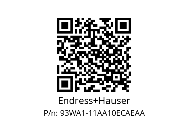   Endress+Hauser 93WA1-11AA10ECAEAA