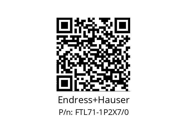   Endress+Hauser FTL71-1P2X7/0