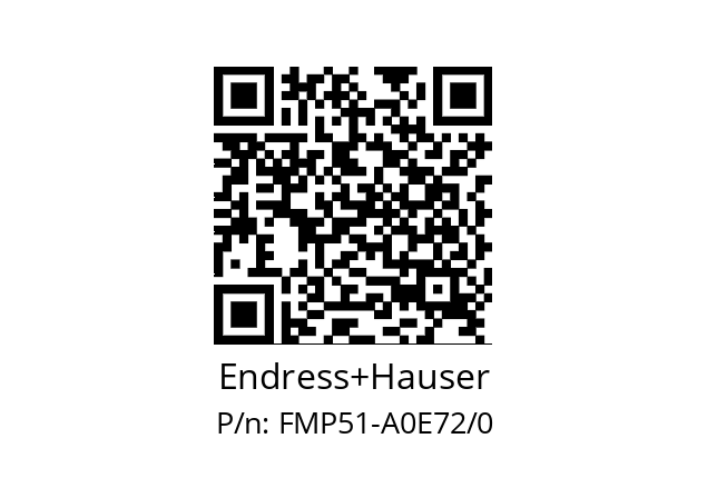   Endress+Hauser FMP51-A0E72/0