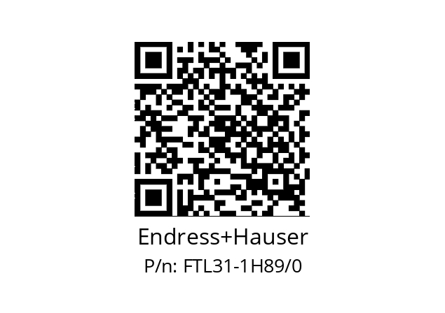   Endress+Hauser FTL31-1H89/0