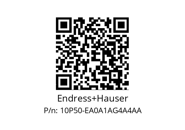   Endress+Hauser 10P50-EA0A1AG4A4AA