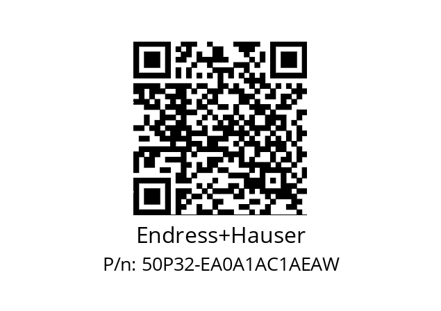   Endress+Hauser 50P32-EA0A1AC1AEAW