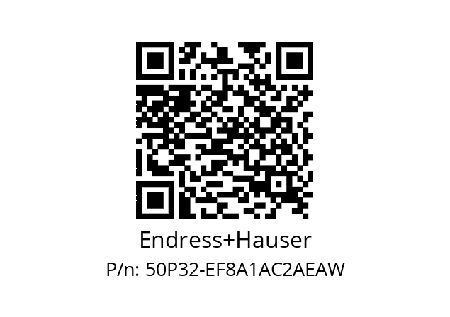   Endress+Hauser 50P32-EF8A1AC2AEAW