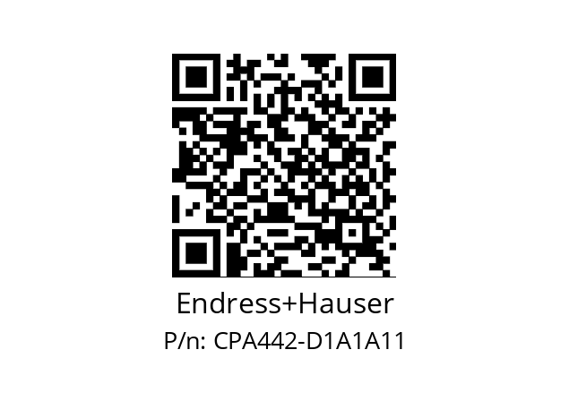   Endress+Hauser CPA442-D1A1A11