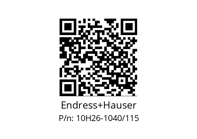   Endress+Hauser 10H26-1040/115