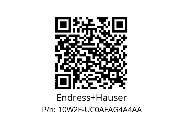   Endress+Hauser 10W2F-UC0AEAG4A4AA