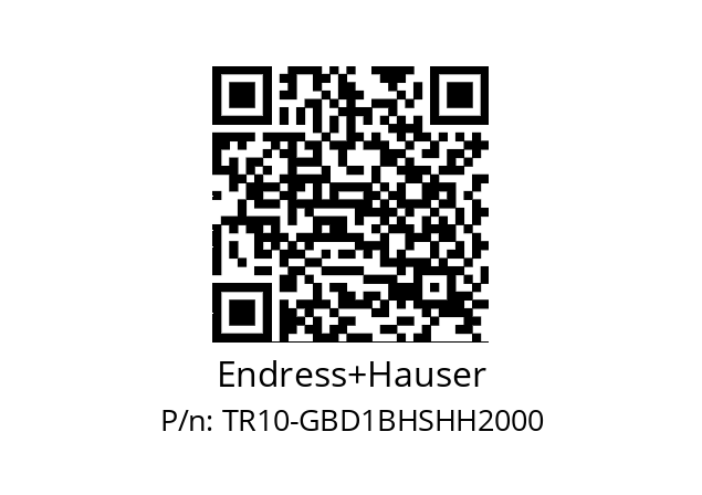   Endress+Hauser TR10-GBD1BHSHH2000