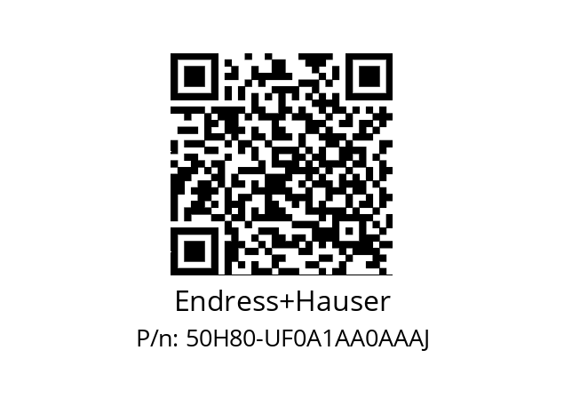   Endress+Hauser 50H80-UF0A1AA0AAAJ