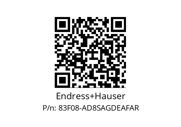   Endress+Hauser 83F08-AD8SAGDEAFAR