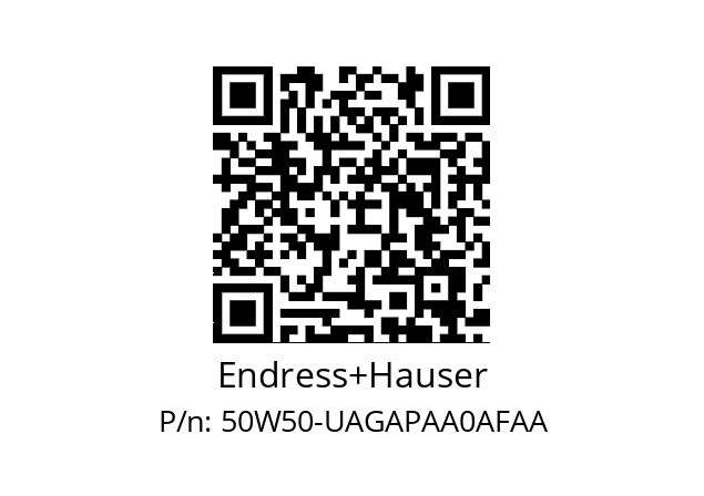   Endress+Hauser 50W50-UAGAPAA0AFAA