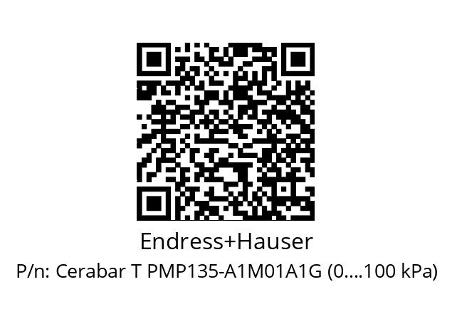   Endress+Hauser Cerabar T PMP135-A1M01A1G (0….100 kPa)