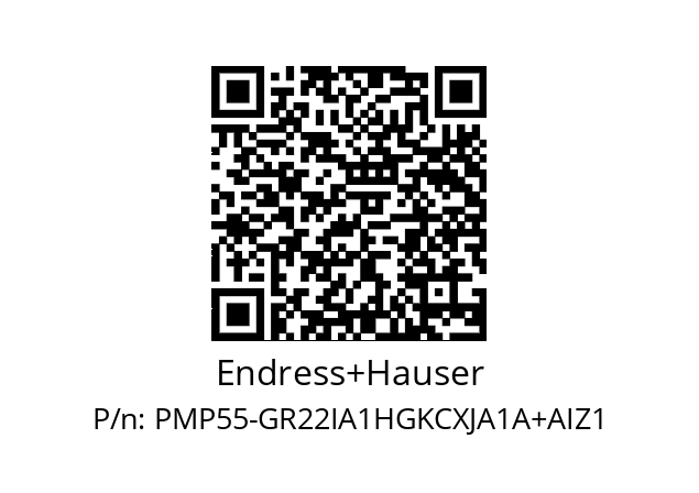   Endress+Hauser PMP55-GR22IA1HGKCXJA1A+AIZ1