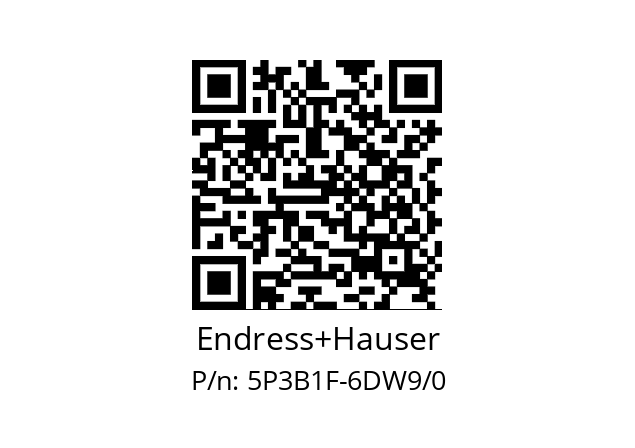   Endress+Hauser 5P3B1F-6DW9/0