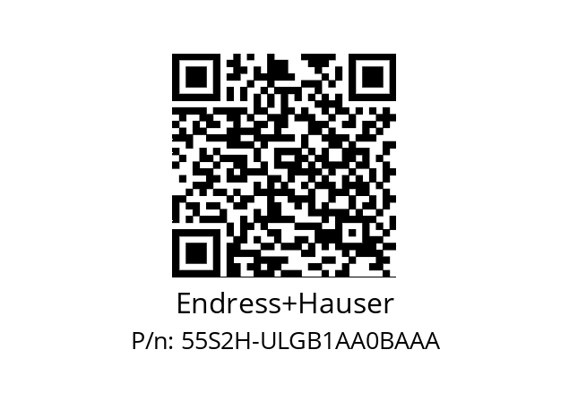   Endress+Hauser 55S2H-ULGB1AA0BAAA