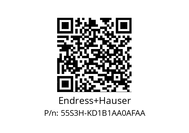   Endress+Hauser 55S3H-KD1B1AA0AFAA