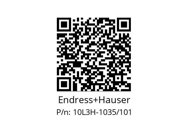  10L3H-UE0A1AA0A5AA Endress+Hauser 10L3H-1035/101