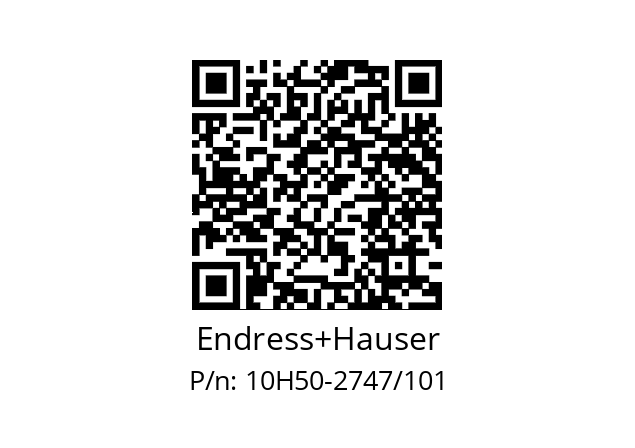  10H50-2F0AEAA0A5AA Endress+Hauser 10H50-2747/101