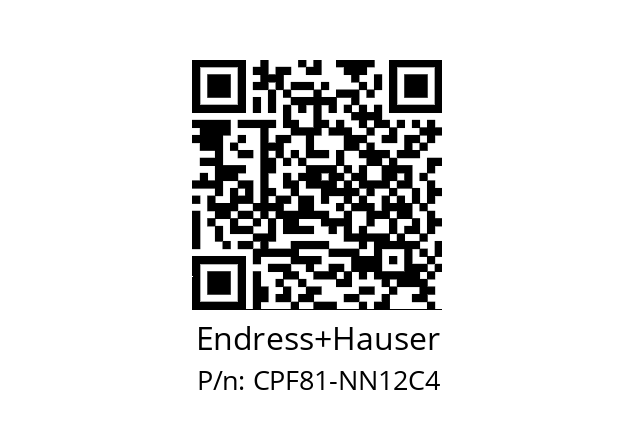   Endress+Hauser CPF81-NN12C4