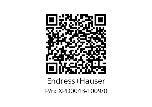  XPD0043-A2AA00 Endress+Hauser XPD0043-1009/0