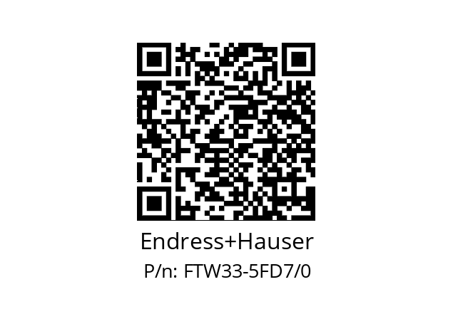  FTW33-GR4MW5J+Z1 Endress+Hauser FTW33-5FD7/0