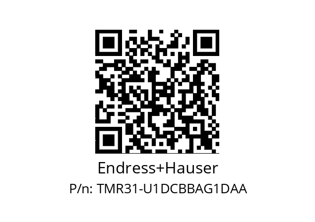   Endress+Hauser TMR31-U1DCBBAG1DAA