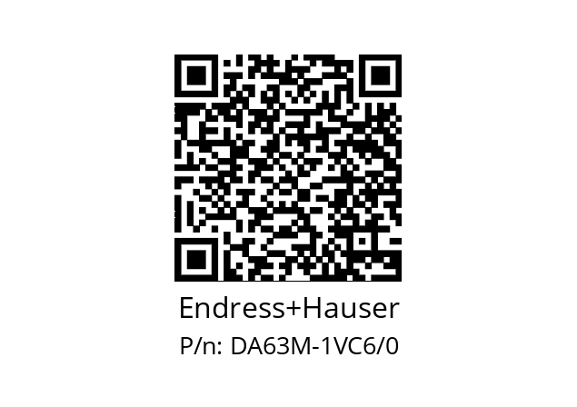  DA63M-BB2BBB+EAE1 Endress+Hauser DA63M-1VC6/0