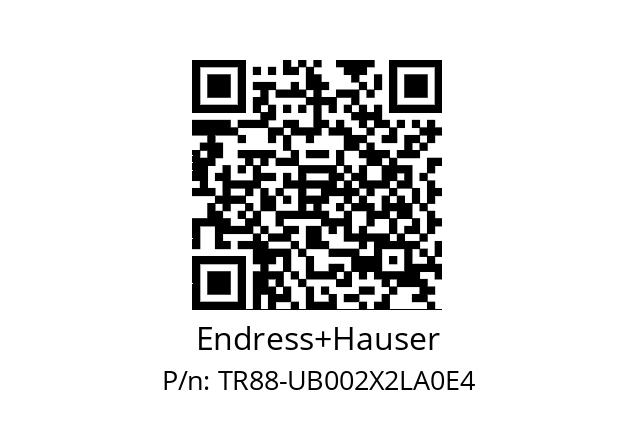   Endress+Hauser TR88-UB002X2LA0E4